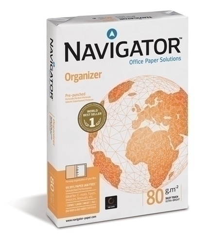 Paper A4 Navigator 80G 500H 4 Trepants Organizer