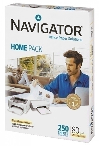 Papel A4 Navigator 80G 250H Home Pack