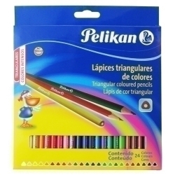 Llapis De Colors Pelikan Triangular Estoig De 24