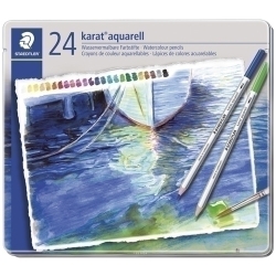 Llapis Aquarel·lables Staedtler 125 Karat Estoig Metall de 24