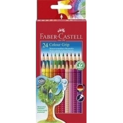 Llapis Aquarelables Faber-Castell Colour Grip Estoig De 24