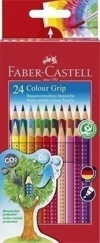 Llapis Aquarelables Faber-Castell Colour Grip Estoig De 24