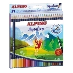 Llapis Aquarelables Alpino Aqualine Estoig De 24