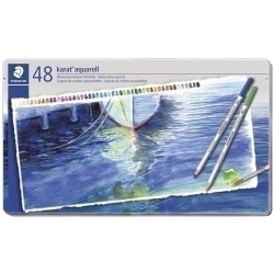 Llapis Aquarel·lables Staedtler 125 Karat Estoig Metall de 48