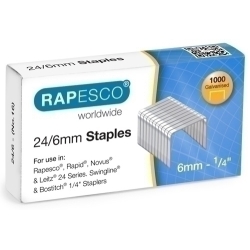 Grapes Rapesc Standard 24/6 Mm. Galvanitzades Caixa De 1000