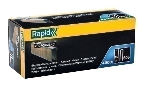 Grapas Rapid Clavadora 606/ 25 Mm. Galvanizadas Caja De 4000