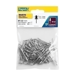 Reblons Rapid Rebladora Ø3,2/ 8 Mm. Alumini Caixa De 100