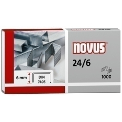 Grapas Novus 24/6 Galvanizadas Caja De 1000