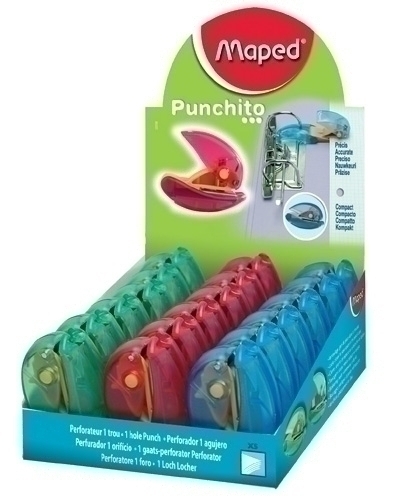 Trepant 1 Punzon Maped Punxet (5H) Expositor De 18 Assortiment