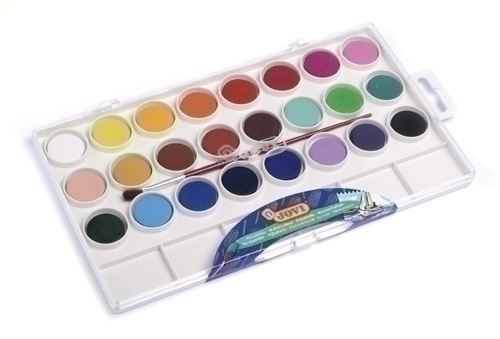 Acuarelas Jovi 22 Mm Estuche De 24