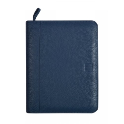 Agenda Anual Català Finocam Open Pell Cremallera Andrea 500 117X181 S/V Blau