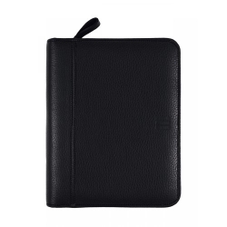Agenda Anual Català Finocam Open Pell Cremallera Andrea 500 117X181 S/V Negre