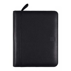 Agenda Anual Català Finocam Open Pell Cremallera Andrea 1000 155X215 S/V Negre