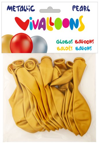 Globus Vivalloons Metal·litzat Or Bossa De 15