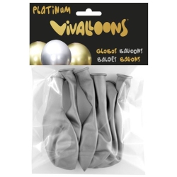 Globus Vivalloons Platinum Plata Bossa De 6