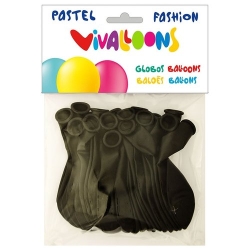 Globo Vivalloons Fashion Pastel Negro Bolsa De 20