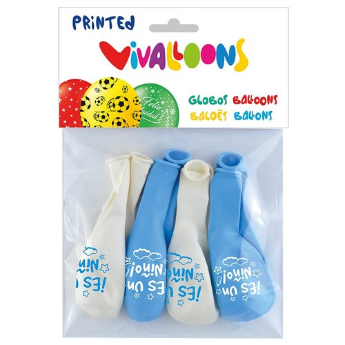 Globus Vivalloons Blaus És Un Nen Bossa De 8