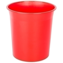 Paperera Plàstic Tancada 16 Litres Vermella