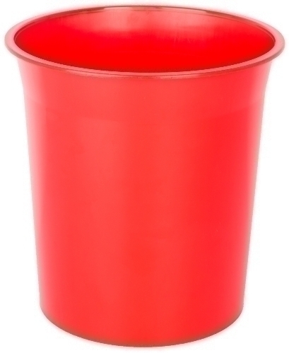 Paperera Plàstic Tancada 16 Litres Vermella