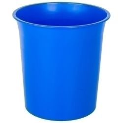Paperera Plàstic Tancada 16 Litres Blau