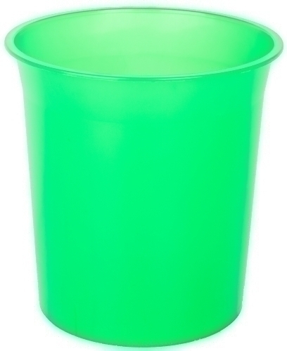 Paperera Plàstic Tancada 16 Litres Traslluït Verd