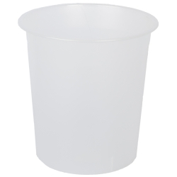 Paperera Plàstic Tancada 16 Litres Traslluït Cristall