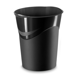 Paperera Plàstic Cep Gloss 280G Tancada 14 Litres Negre
