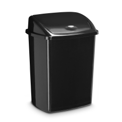 Paperera Plastic Cep 91947 Tapa Basculant Negre 50 Litres