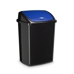 Paperera Plastic Cep 91947 Tapa Basculant Blau 50 Litres
