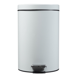 Paperera Plastic Rossignol Pro Cep Gris 90576 Amb Tapa Pedal 14 Litres