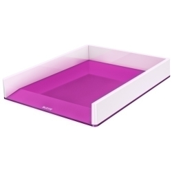 Safata Sobretaula Leitz Wow Dual Fucsia Metal·litzat/Blanc