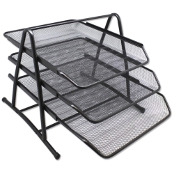 Safata Sobretaula Metalica Malla Negra Set De 3