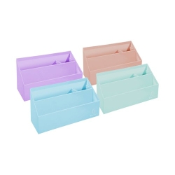 Safata Organitzador Exacompta Aquarel Carton Forrado 3 Compartiments Colors Assortits (4 Colors: Cor