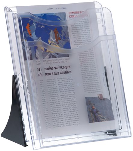 Suport Vertical 2 Safates A4 Archiplay Cristall Transparent