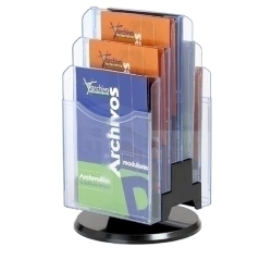 Suport Vertical Giratori De 6 Safates Archiplay Blau Transparent