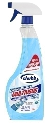 Netejador Vidres Chubb Multiusos 2 En 1 Amb Pistola Spray 750 Ml