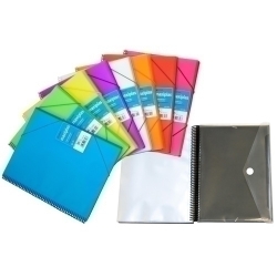 Carpeta Fundes (Tarifari) Grafoples Espiral Pp Rigit Maxiples A4 50 F. Translluït Blau