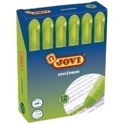 Marcador Fluor Gel Jovi Caixa De 12 Verd