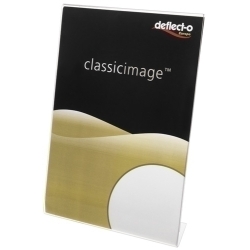 Expositor Sobretaula En Forma De L A5 Vertical Cristall