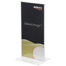 Expositor Sobretaula En Forma De T 1/3 A4 Vertical Cristall