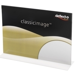 Expositor Sobretaula En Forma De T A4 Horitzontal Cristall