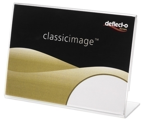 Expositor Sobretaula En Forma De L A9 Horitzontal Cristall