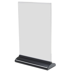 Expositor Sobretaula Deflect-O Contour En Forma De T A4 Vertical Cristall