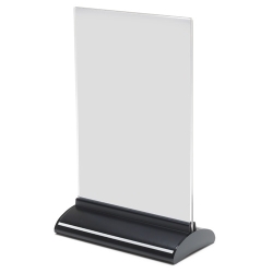 Expositor Sobretaula Deflect-O Contour En Forma De T A5 Vertical Cristall