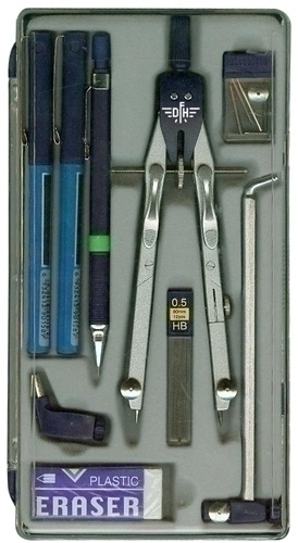 Compas Bigotera Gegant Amb Allargadera, Portamines I Retoladors