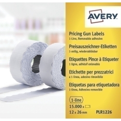Etiquetes De Preus Avery Adh.Removible 26X12 Mm Blanc Rollo 1.500 Uts.