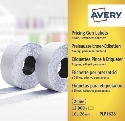 Etiquetes De Preus Avery Adh.Permanent 26X16 Mm Blanc Rollo 1.200 Uts.