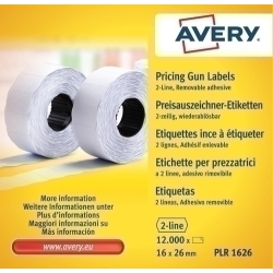 Etiquetes De Preus Avery Adh.Removible 26X16 Mm Blanc Rollo 1.200 Uts.
