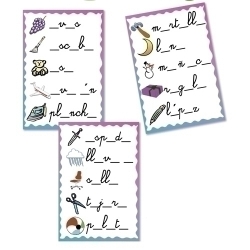 Fitxes Kluger Associa Les Vocals 30 Fitxes (10X3) Reutilitzables +3 Anys