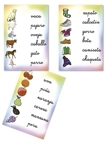 Fitxes Kluger Associa Les Paraules 25 Fitxes Reutilitzables +3 Anys